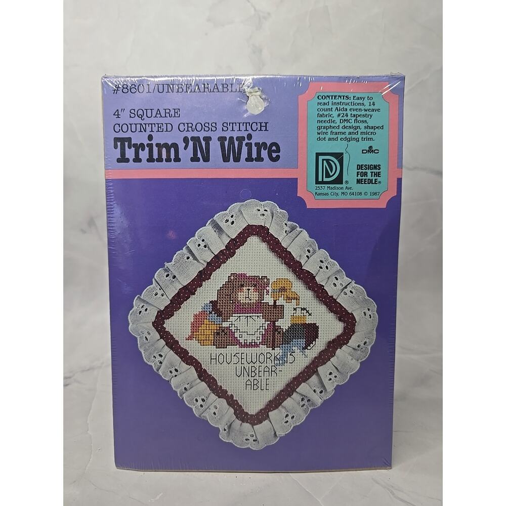 Designs For The Needle Trim 'N Wire Counted Cross Stitch Kit Unbearable
